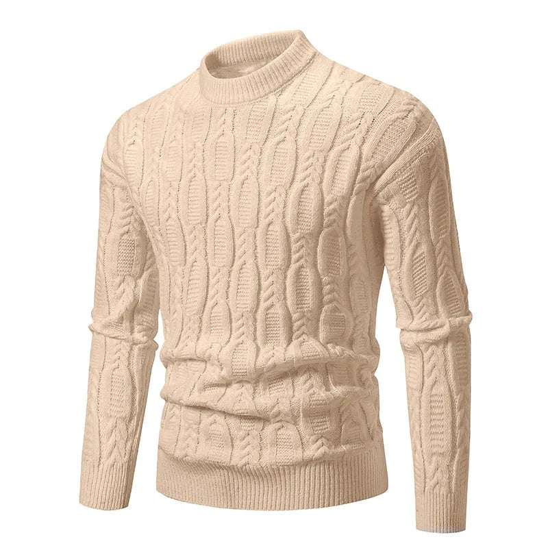 Urban Classic Knit – Men's Mock Neck Sweater Autumn/Winter