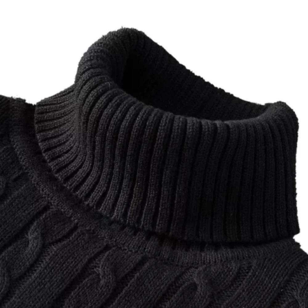 Eternal Elegance – Men's Turtleneck Sweater