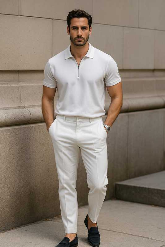 Urban Waffle Set – Men’s Casual & Sophisticated Autumn Outfit