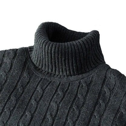Eternal Elegance – Men's Turtleneck Sweater