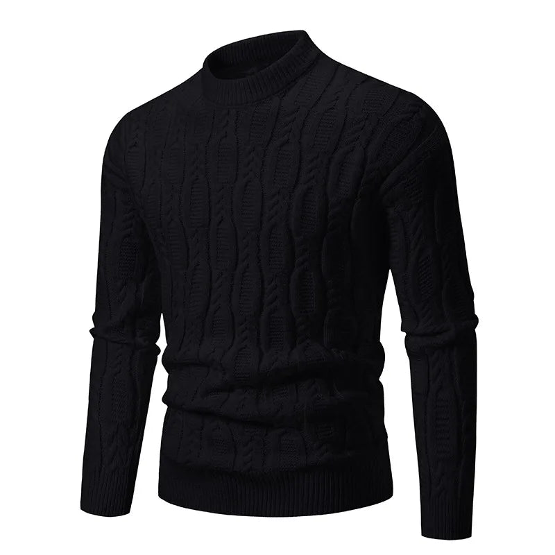 Urban Classic Knit – Men's Mock Neck Sweater Autumn/Winter