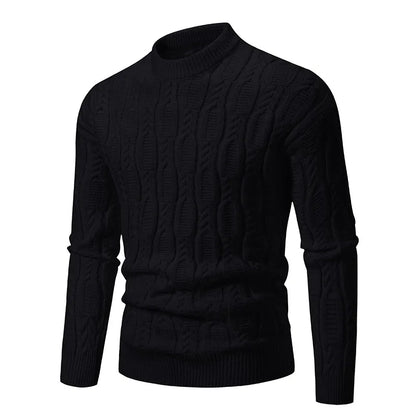 Urban Classic Knit – Men's Mock Neck Sweater Autumn/Winter