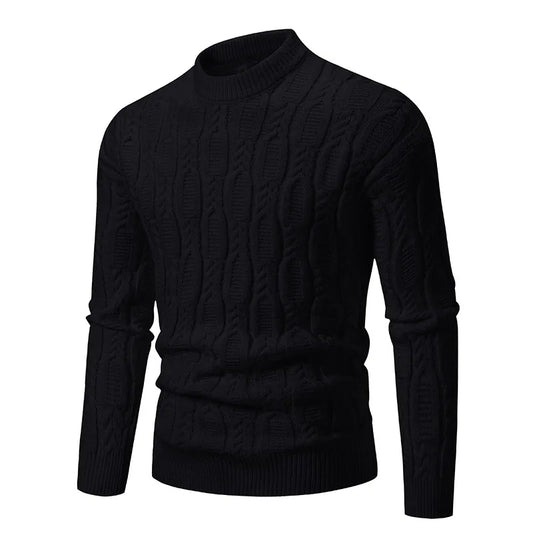 Urban Classic Knit – Men's Mock Neck Sweater Autumn/Winter