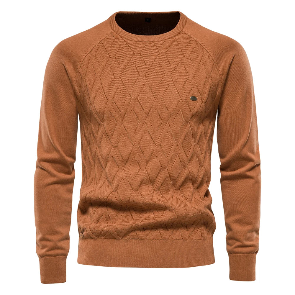 AIOPESON Classic Argyle – Men's Winter Sweater