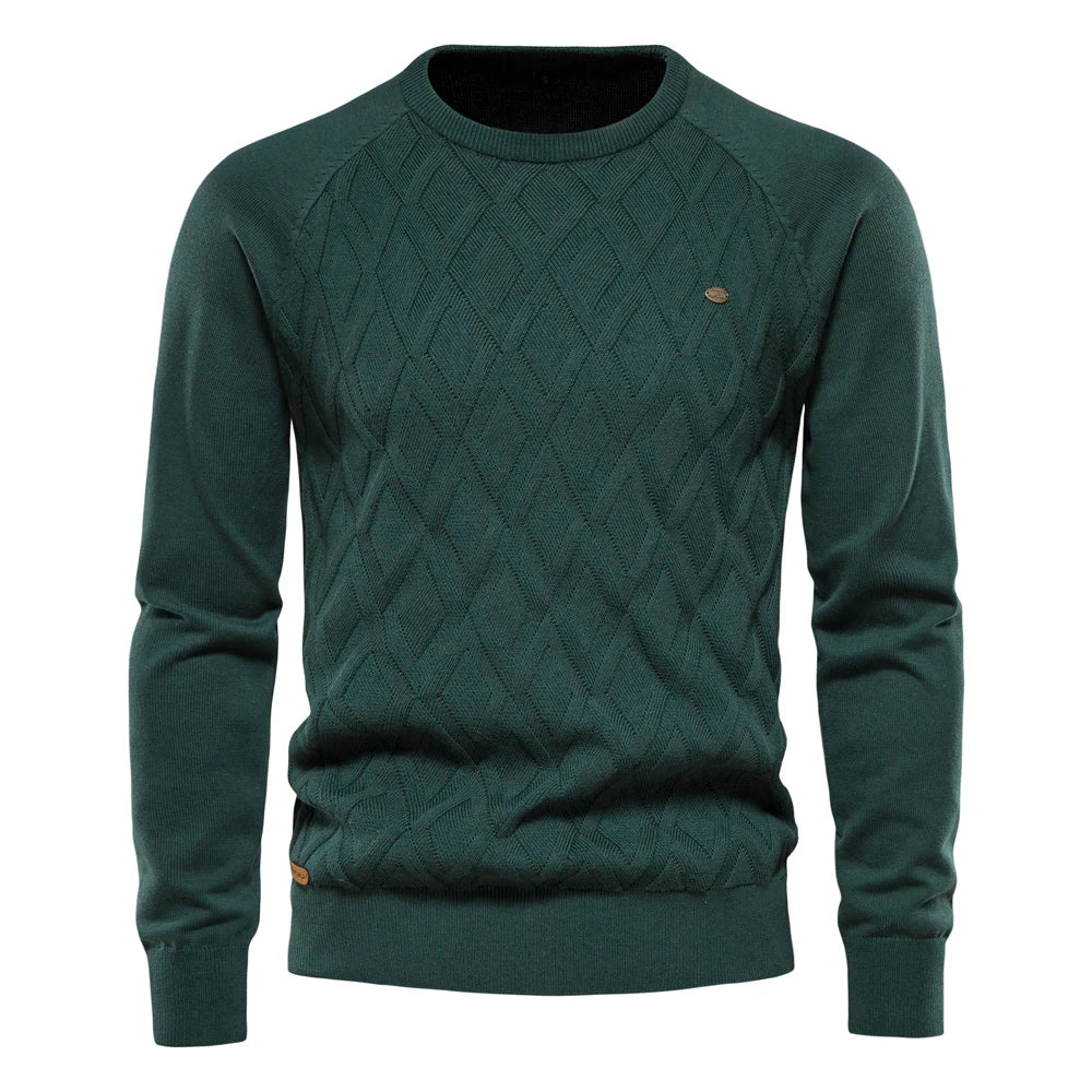 AIOPESON Classic Argyle – Men's Winter Sweater
