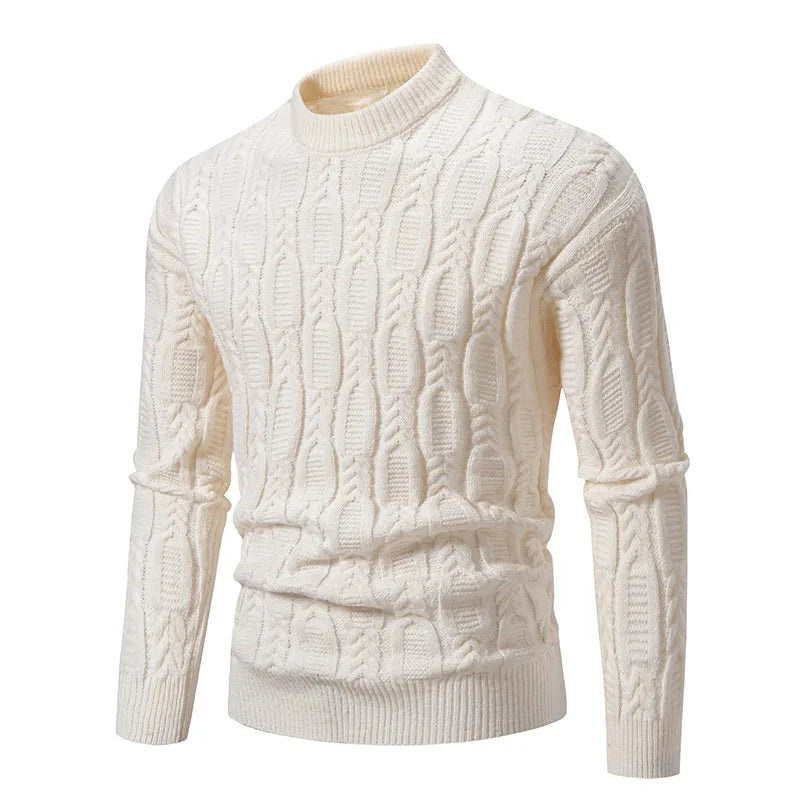 Urban Classic Knit – Men's Mock Neck Sweater Autumn/Winter