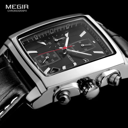 Megir Square Chrono Elegance