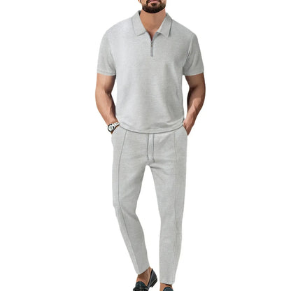 Urban Waffle Set – Men’s Casual & Sophisticated Autumn Outfit