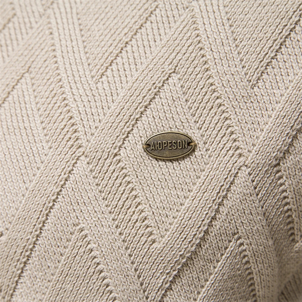AIOPESON Classic Argyle – Men's Winter Sweater