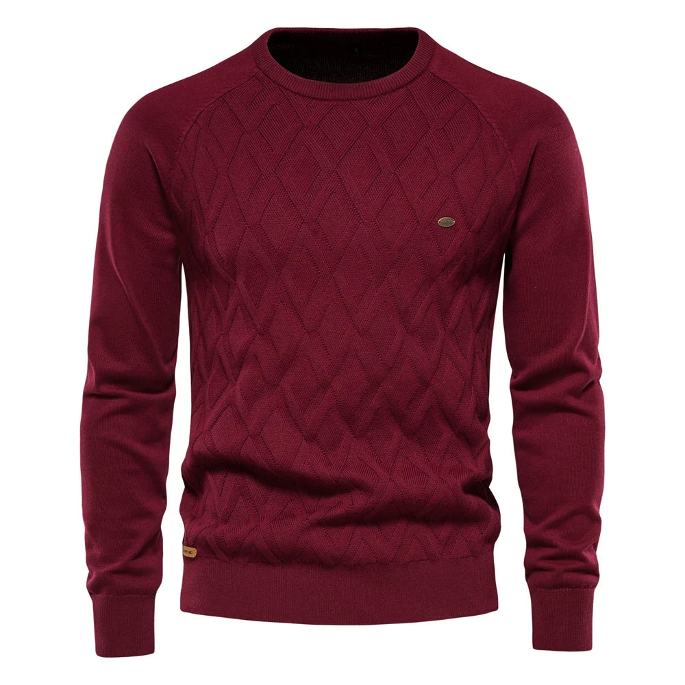AIOPESON Classic Argyle – Men's Winter Sweater