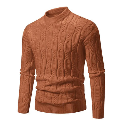 Urban Classic Knit – Men's Mock Neck Sweater Autumn/Winter