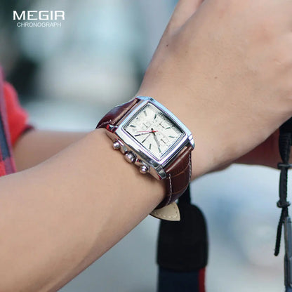 Megir Square Chrono Elegance