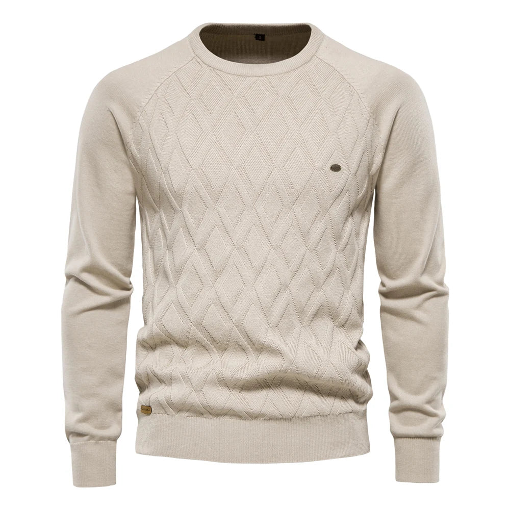 AIOPESON Classic Argyle – Men's Winter Sweater