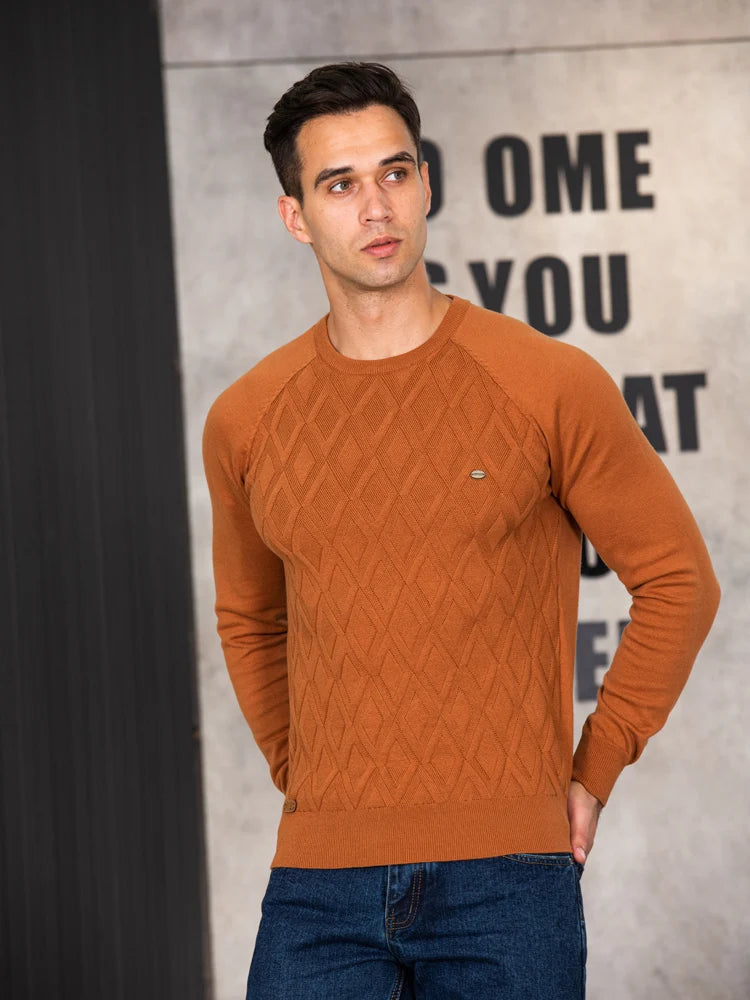 AIOPESON Classic Argyle – Men's Winter Sweater