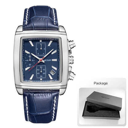 Megir Square Chrono Elegance