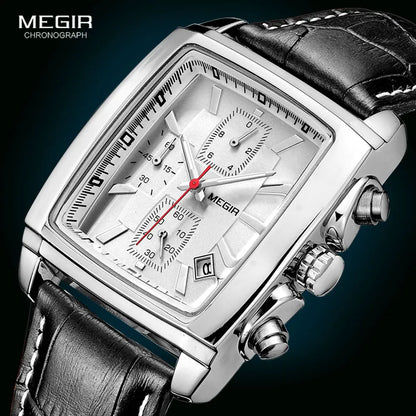 Megir Square Chrono Elegance