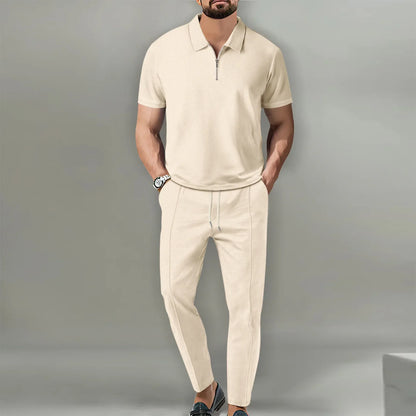 Urban Waffle Set – Men’s Casual & Sophisticated Autumn Outfit