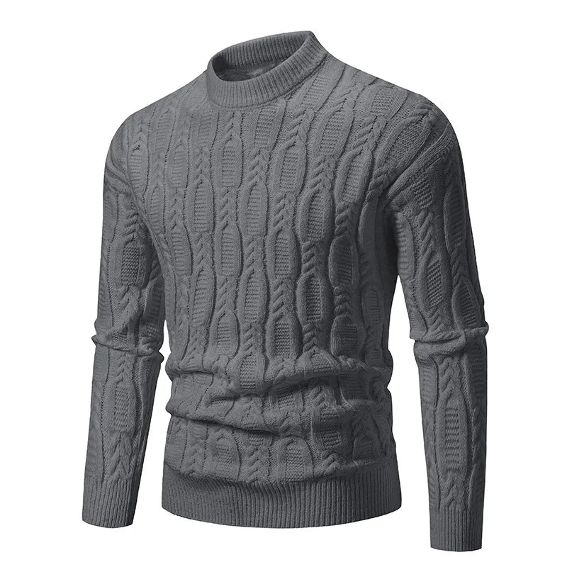Urban Classic Knit – Men's Mock Neck Sweater Autumn/Winter