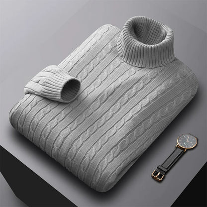 Eternal Elegance – Men's Turtleneck Sweater